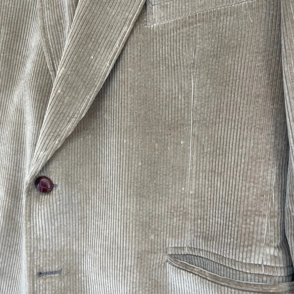 Brooks Brothers Corduroy Blazer Mens 44R Sport Coat Two Button Made in USA